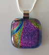 Dichroic Pendant - Dazzling Purple tones   J120